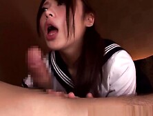 Japanese Sailor Teen 18+ Cocksucking Until Facial