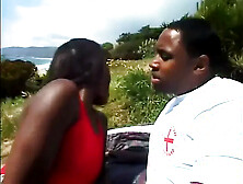 Ebony snatch licking screwing,  ebony ramrod sucking... cum in throat