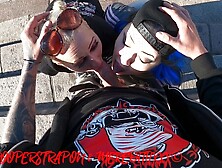 Helsinki Threesome FFM Tour,  Cum-Shot and got Caught at Parliament House