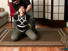 Sahrye Hogtied In Boots - Bondage Porn