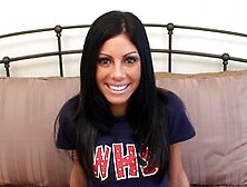 Very fit teen with abs sucks and fucks