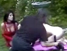 Outdoor Lesbian Fetish Play