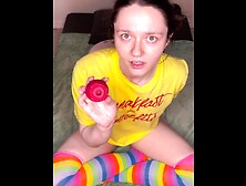Sweet Little Stepsister Learns How to Use a Rose Toy ???? Intense Clit Cums