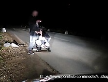 Amateur couple outdoor sucking, fucking, cum swallowing and piss