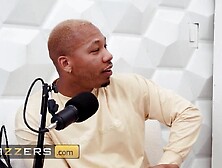 BRAZZERS - Sexy Threesome Luna Star, Sinatra Monroe & Ricky Finish The Podcast & Head To The Bed For A Steamy trio