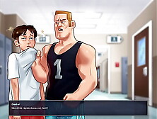 Summertime Saga ep 111 - Erik is getting up,  I went to help and I got plowed too