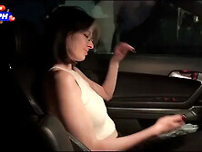 Rich Milf on an Audi Wanted to Suck a Young Guy's Cock