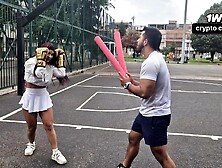 My sexually excited tutor turns me on so much I make him cum in my captivating butt - ALEJANDRA PALACIOS