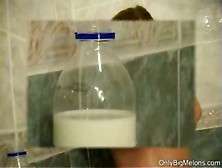 Busty Porn Star Peach Milking