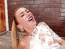 Blonde Bitch Wants A Sperm Body Shower