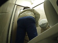 Russian Public Bio Toilet Hidden Spy Cam