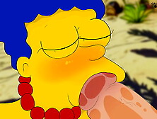 Marge on a nude beach !The Simpsons New Animation ಥ ಥ Dsanimatin CARTOON !