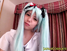 Asian Teen 18+ Fucks A Black Cock As Hatsune Miku