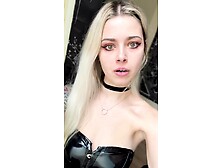 Close Up With Blonde Hottie Blowing A Large Dick