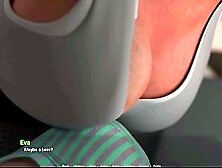 Away From Home: Eva's Footjob Under Dining Table to Liam