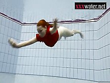 Hot Sexy Angel Swimming In The Pool