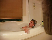 Nice passionate masturbation in the bathtub