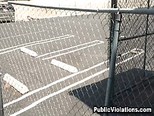 Hot Busty Sweetheart Parking Lot Oral Job Job