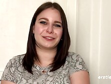 German Brunette Babe Emma F - Big natural tits solo