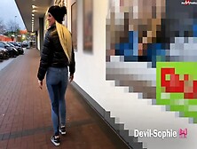 Blonde Pee Her Jeans In Public