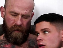 Inked Brute Jack Dixon Destroys His Stepson With That Hard Cock