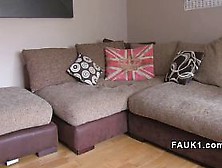 Redhead Brit in stockings suck and bang