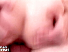 Redhead Babe Gets Her Tight Pussy Pumped Hard by a Older Man on the Stairs