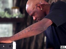 MILFY Hawt Golden-haired Housewife Melissa Stratton Gets Double Teamed By 2 Giant BBCs