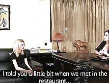 FemaleAgent. Ravishing blonde needs no persuading