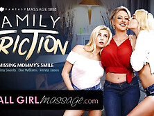 Lesbian Step-Daughters Massage Milf Mommy!