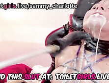 Camgirl Vomit Like Crazy On Fuckmachine