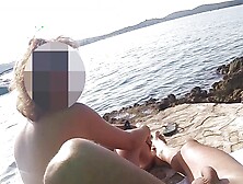 French Couple Amateur Stepmom Handjob On Nudist Beach In Greece To Her Stepson With Cumshot - Misscreamy