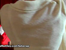 CASTING girl does BJ and fucks her pussy with banana