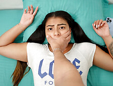 Shh shh DON'T SCREAM! - STEPBRO fucks his STEPSIS when they're home alone