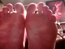 POV: tattooed amateur big beautiful woman foot fetish