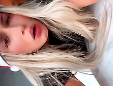 Christmas with the busty blonde giving a oral sex and giving it to her cuck-old - Aline Novak