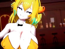 Sexy Yellow Bunny Girl Suit - Dancing (3D HENTAI)