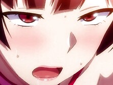 Busty and very aggressive anime babe fucking with high school teen studs