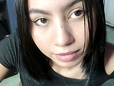 Hot 18 year older amatuer hispanic gets jizz in her mouth SELF PERSPECTIVE oral sex