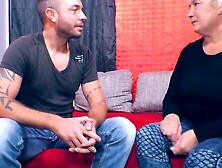 Mature blonde seduced by a young applicant