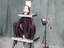 Attractive Lady Performing In Bdsm Action