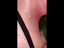 Wifey Used Cucumber On Begging Sissy Boy