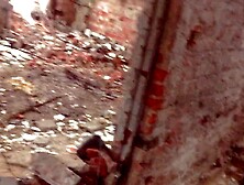 OMG OUTSIDE CUM TIGHTS INSIDE DANGEROUS PLACE