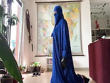 Dhimmi Bea Presenting Its Blue Hijab