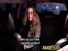 Faketaxi: Girl With Glasses Copulates For Rent Cash