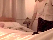 Busty unaware amateur Milf with tits gets caught on cam sucking cock and then fucking for her well earned facial
