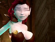 3DGSPOT Elven Fury A Busty Elfs Seductive Domination Over a Chiseled Hun