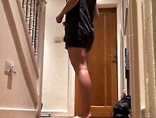 naked for pizza delivery,  uk