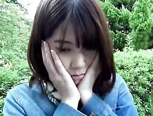 Slutty Asians. Shy masturbation in the car