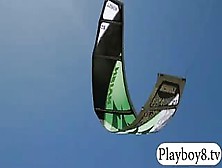 Hot Badass Girls Kiteboarding Quad Races